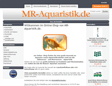 Tablet Screenshot of mr-aquaristik.de